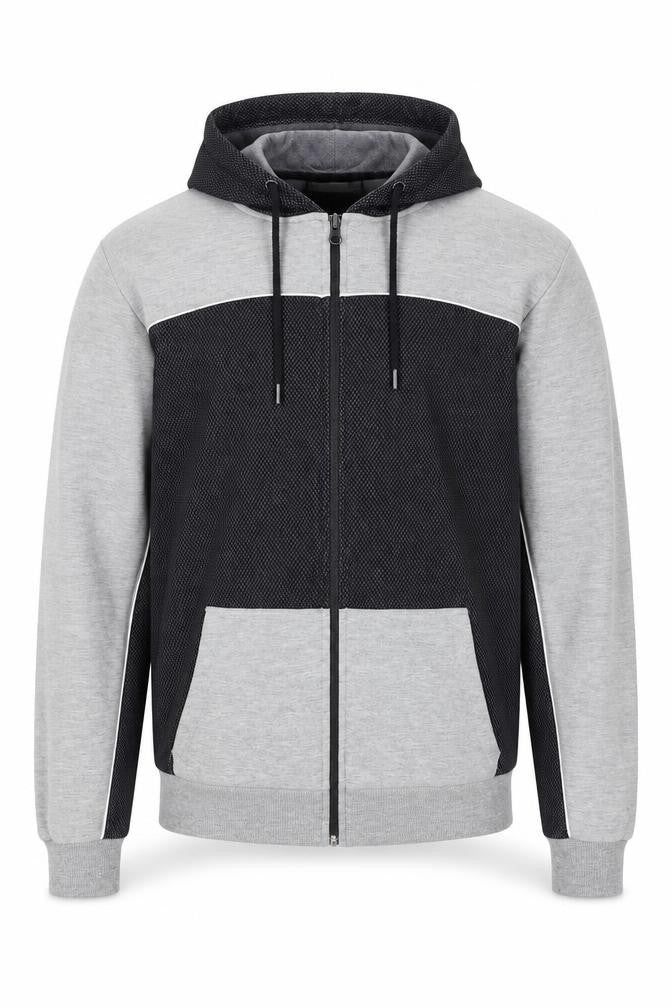 Nineteen.Twenty Two Men’s Grey Full Zip Hoodie Size M