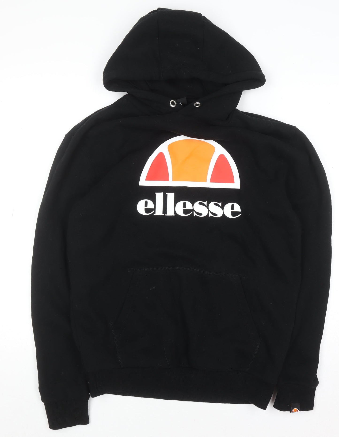 Ellesse Men’s Black Pullover Hoodie S Logo Fleece Sweatshirt