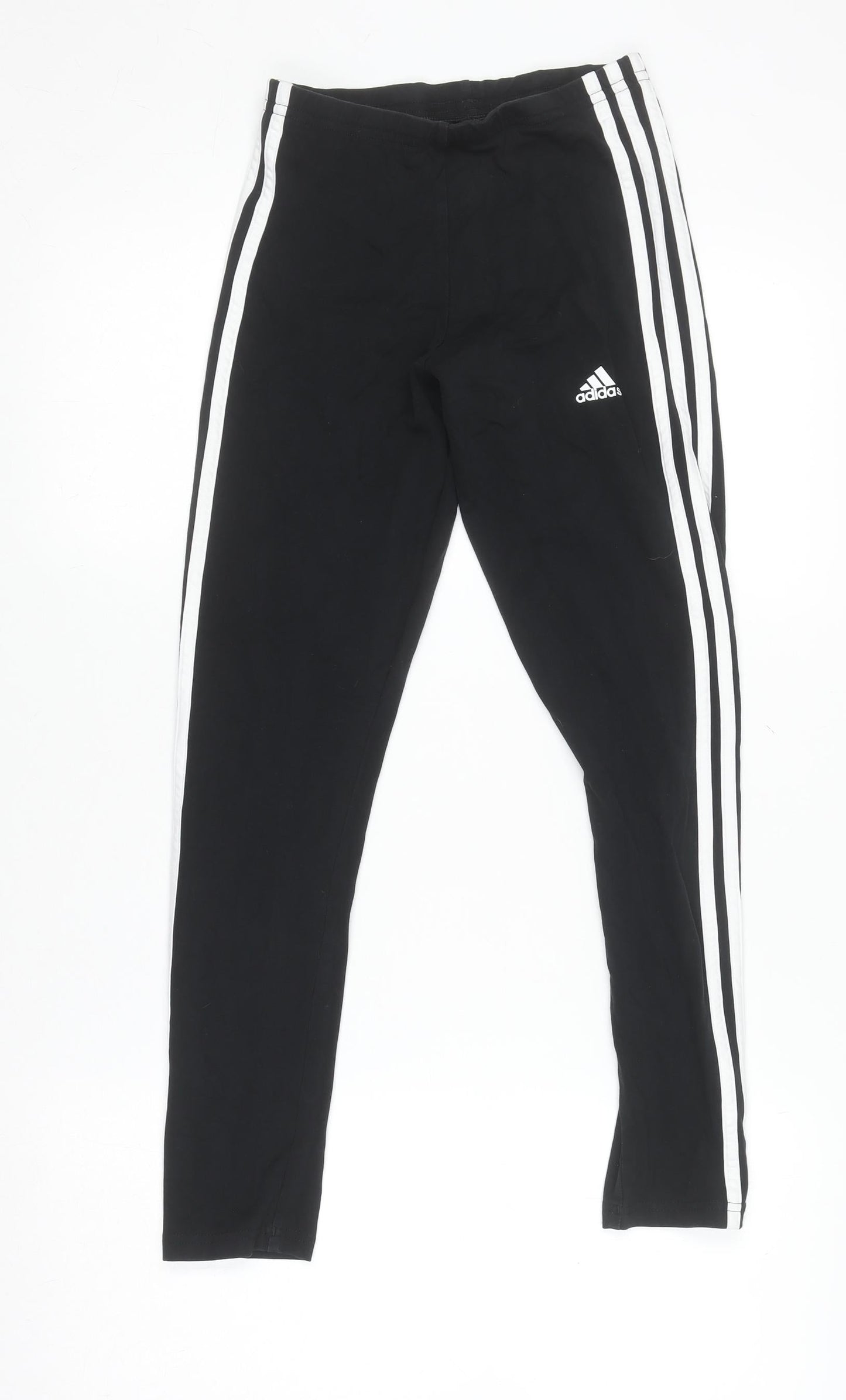 Adidas Womens Black XS Leggings Jogger Style Cotton Blend