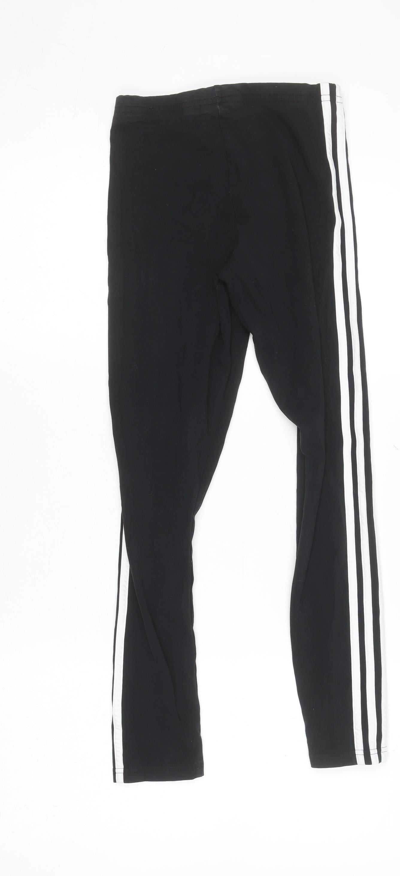 Adidas Womens Black XS Leggings Jogger Style Cotton Blend