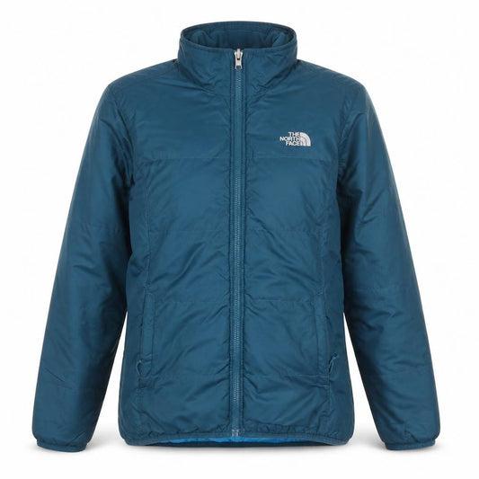 The North Face Women's Blue Mid-Length Insulated Puffer Jacket Size S