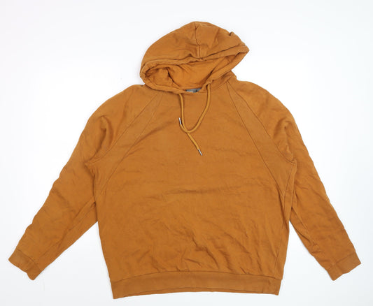 ASOS Men's Brown XL Pullover Hoodie Cotton Fleece Sweatshirt