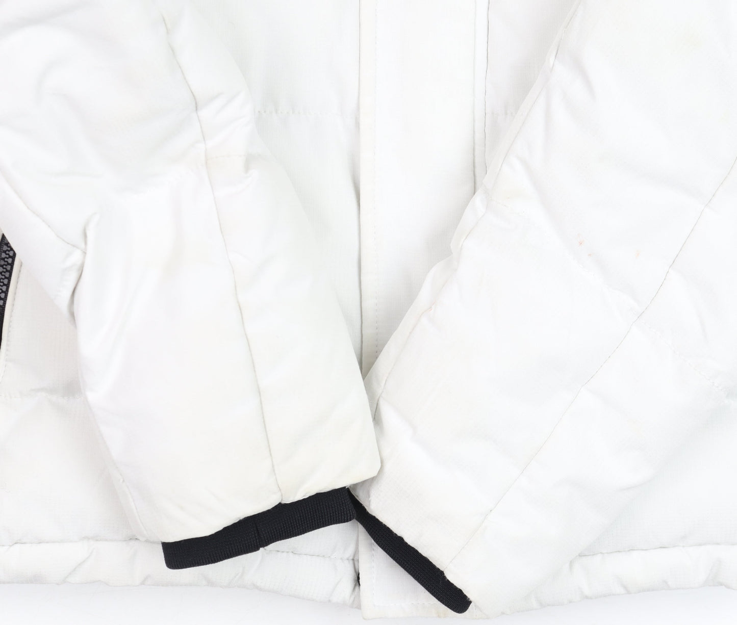 Kings Will Dream Men's White Hooded Puffer Jacket Size S Winter Warm Coat