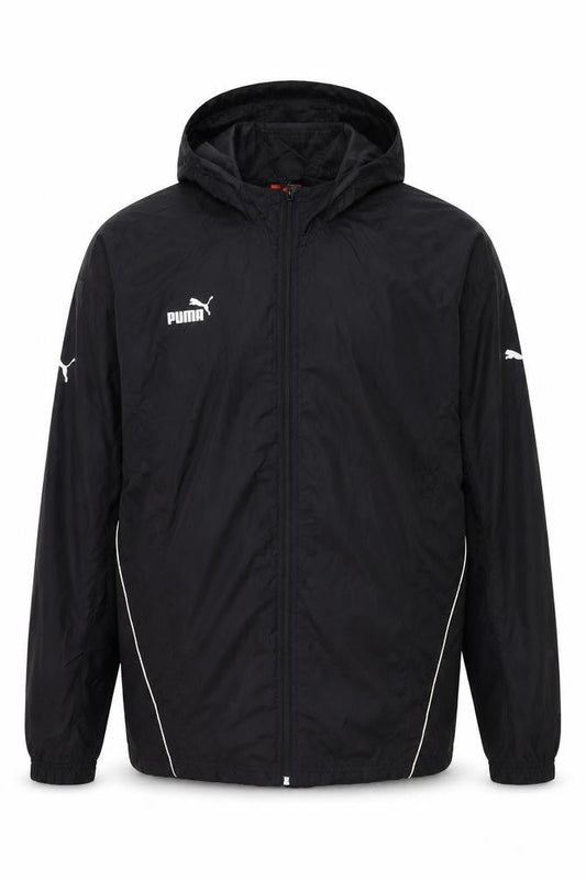 Puma Men's Black XL Windbreaker Hooded Lightweight Sports Jacket