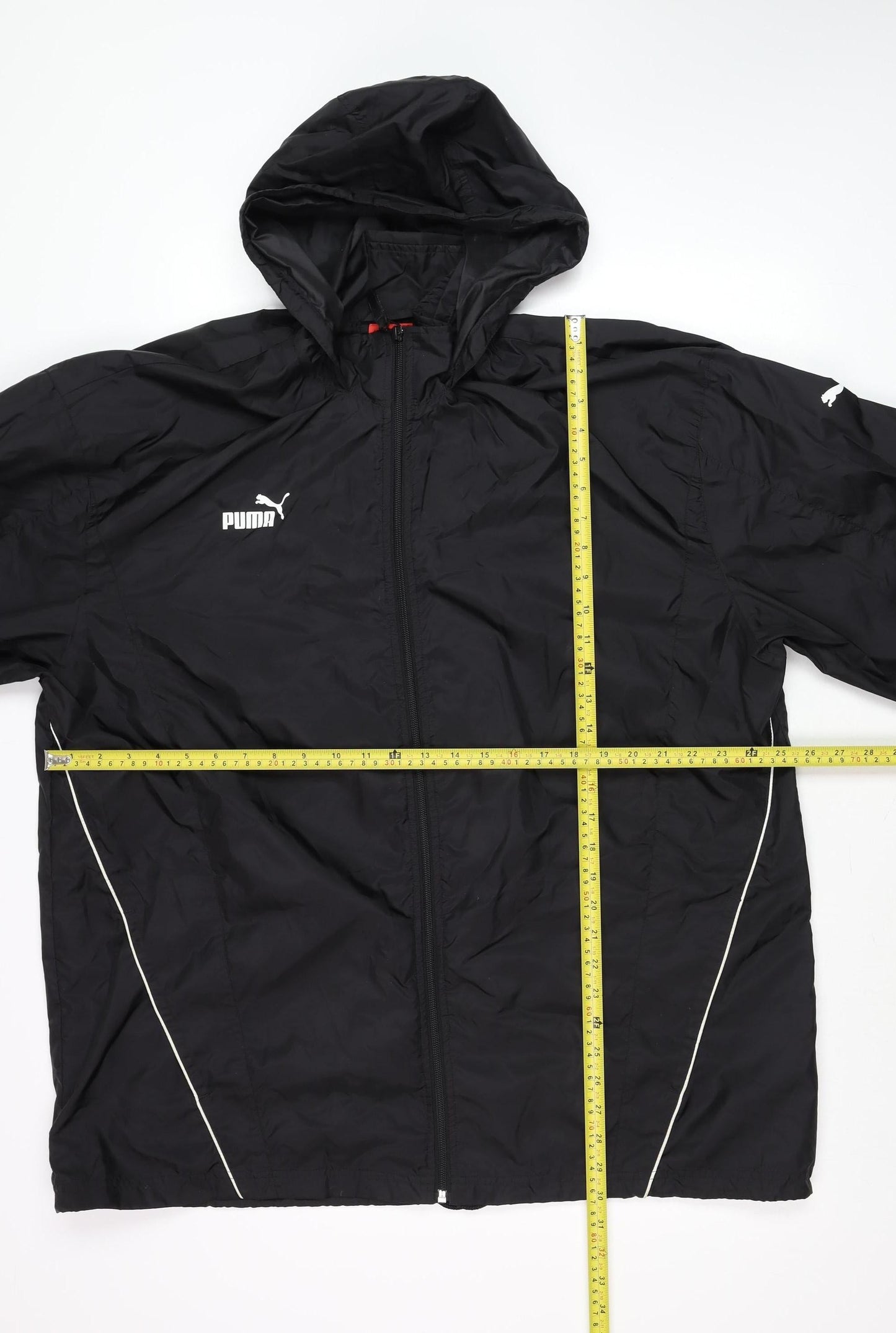 Puma Men's Black XL Windbreaker Hooded Lightweight Sports Jacket