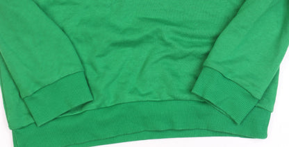 Additional view of Adidas boys’ green crew neck pullover sweatshirt 11-12 years