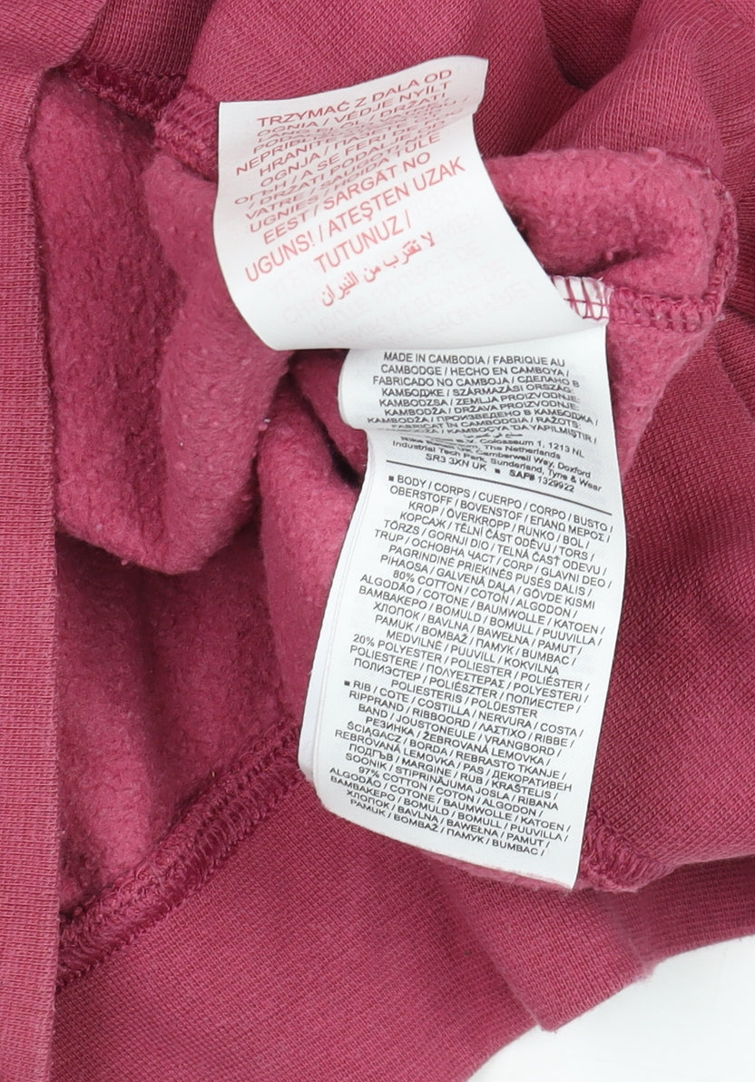 Nike Womens Pink Crew Neck Pullover Sweatshirt XL Relaxed Fit