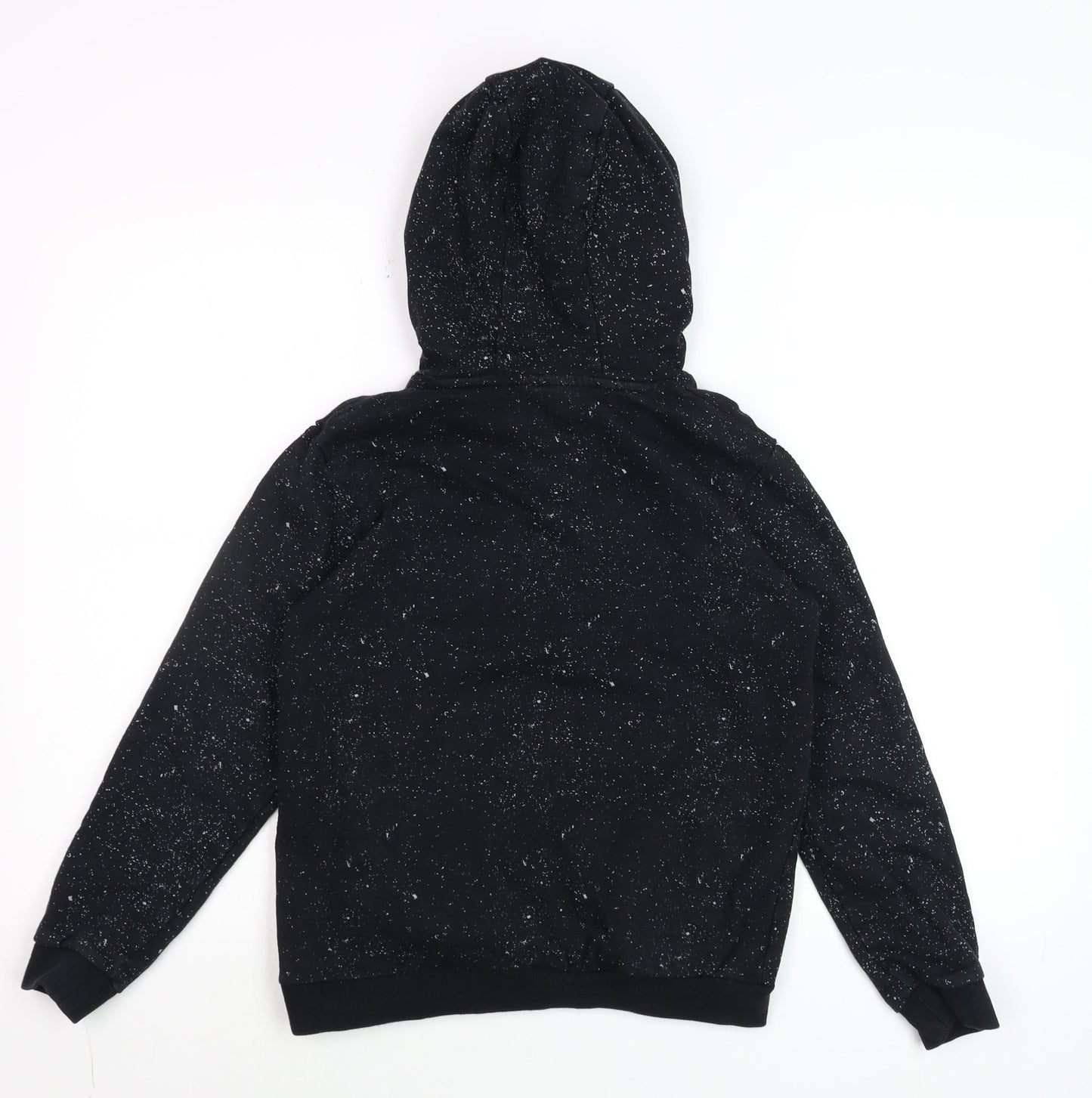 Among Us Boys Black Hoodie 11-12 Years Pullover Cotton Graphic Print