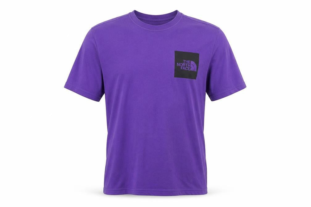 The North Face Men's Purple Cotton Crew Neck T-Shirt Medium