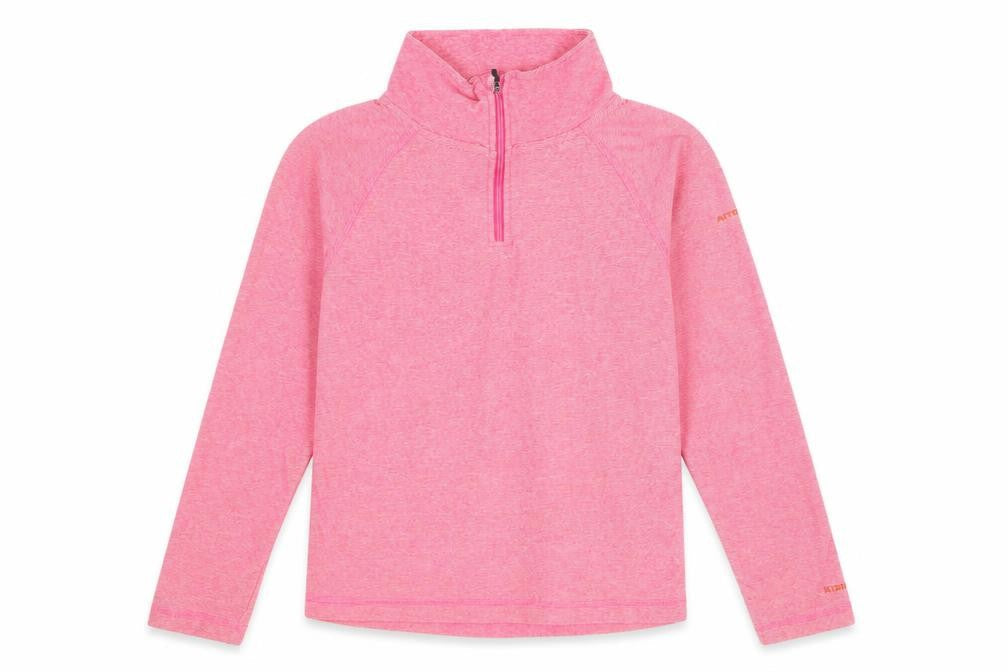 Trespass Girls Pink 11-12 Years Pullover 1/2 Zip Sweatshirt Top