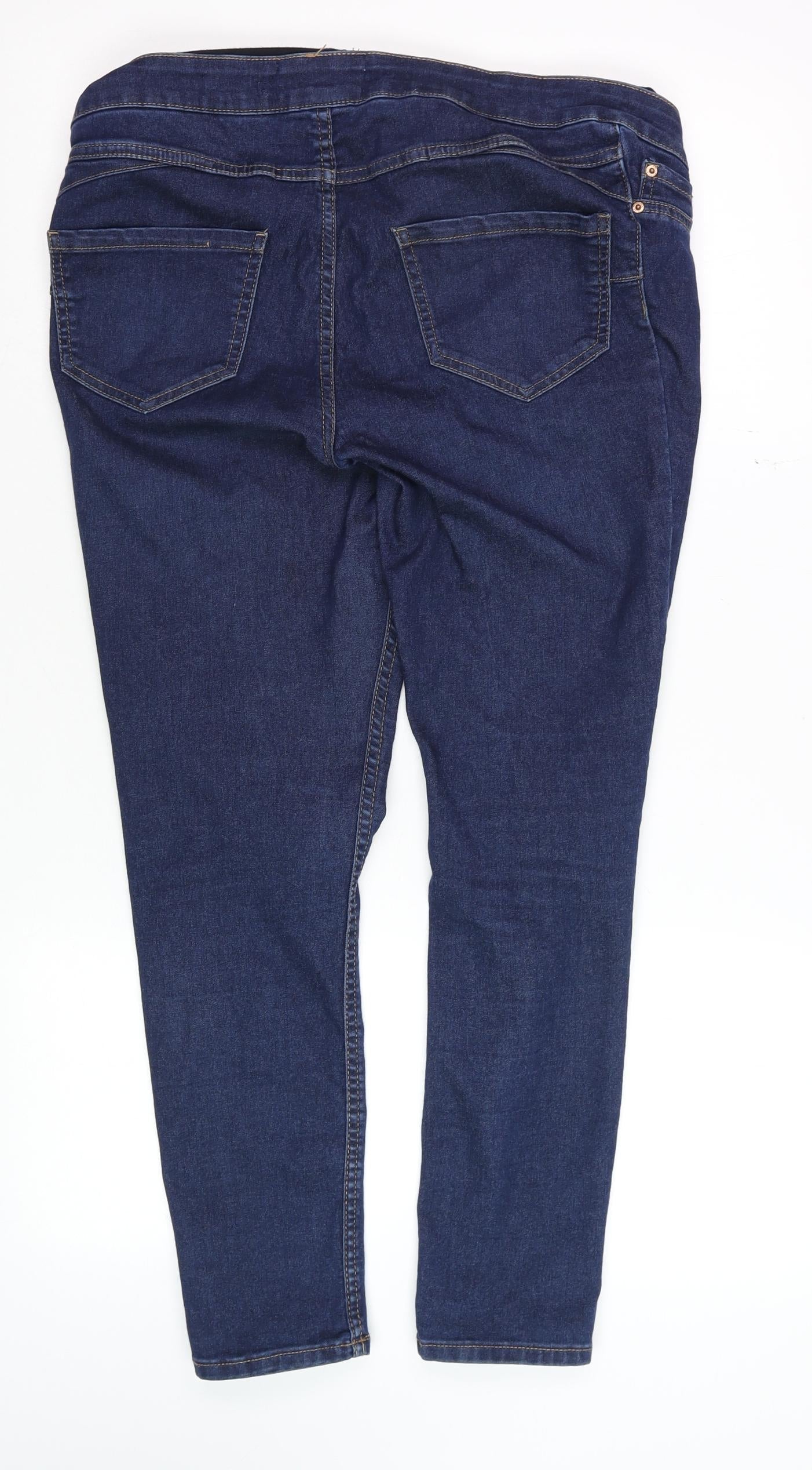 New Look Women Blue Size 10 Maternity Lift & Shape Jegging Jeans