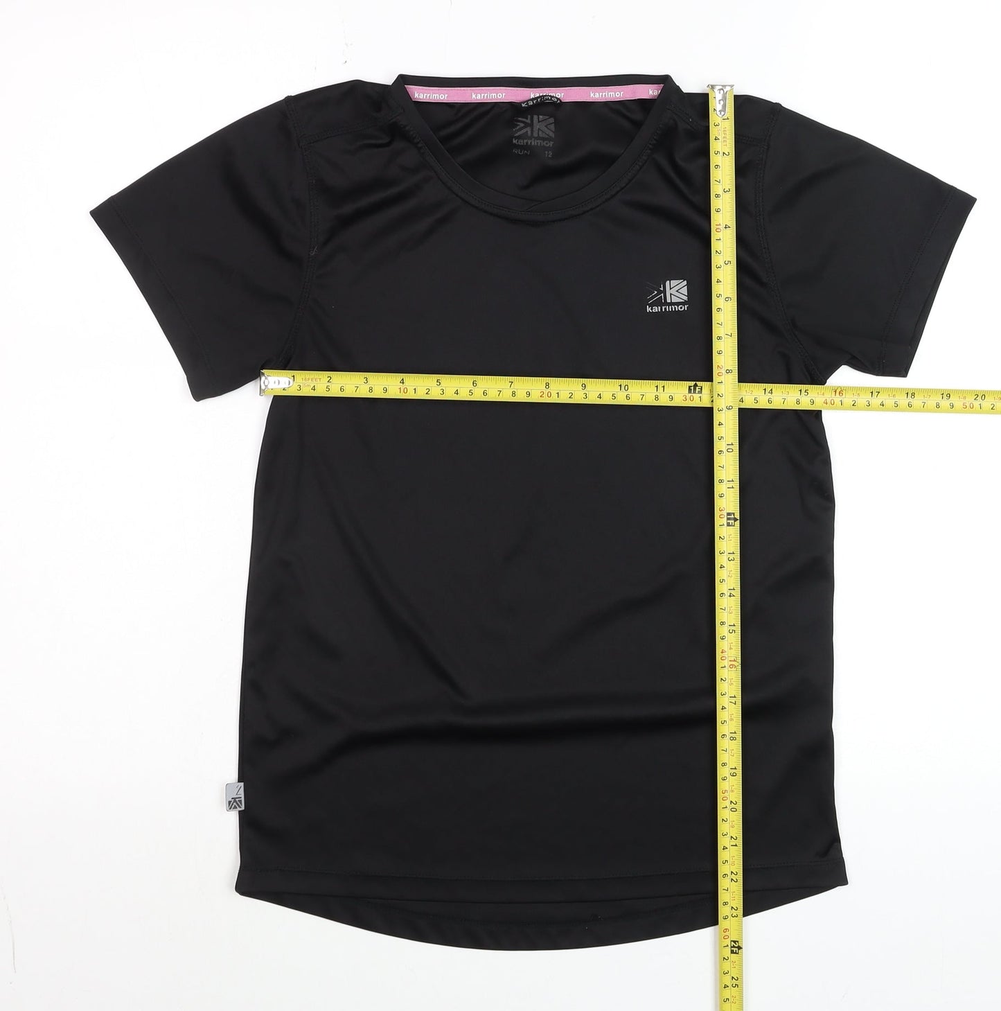 Karrimor Womens Black Size 12 Running Short Sleeve T-Shirt