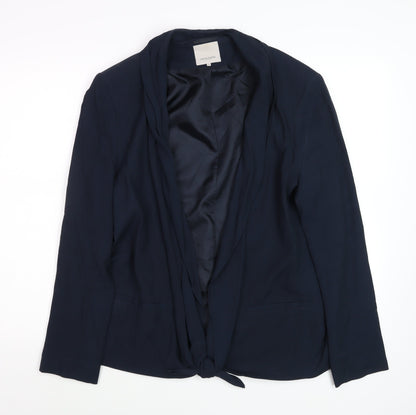 Great Plains Women Blue XL Blazer Shawl Collar Single-Breasted Jacket