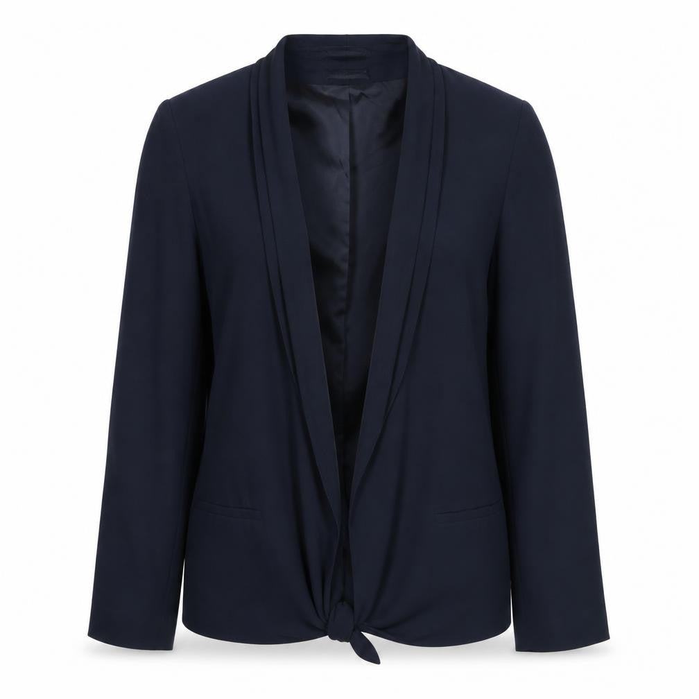 Great Plains Women Blue XL Blazer Shawl Collar Single-Breasted Jacket