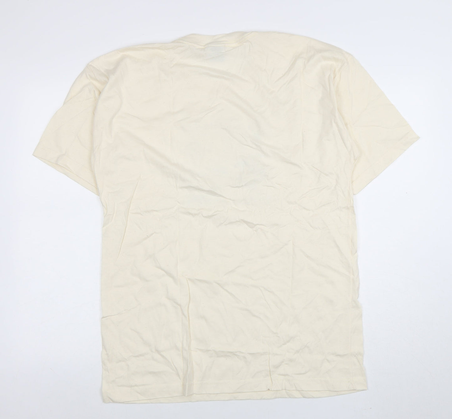 Twin Island Cotton Men's Beige Barbados Graphic T-Shirt M Vintage 100% Cotton