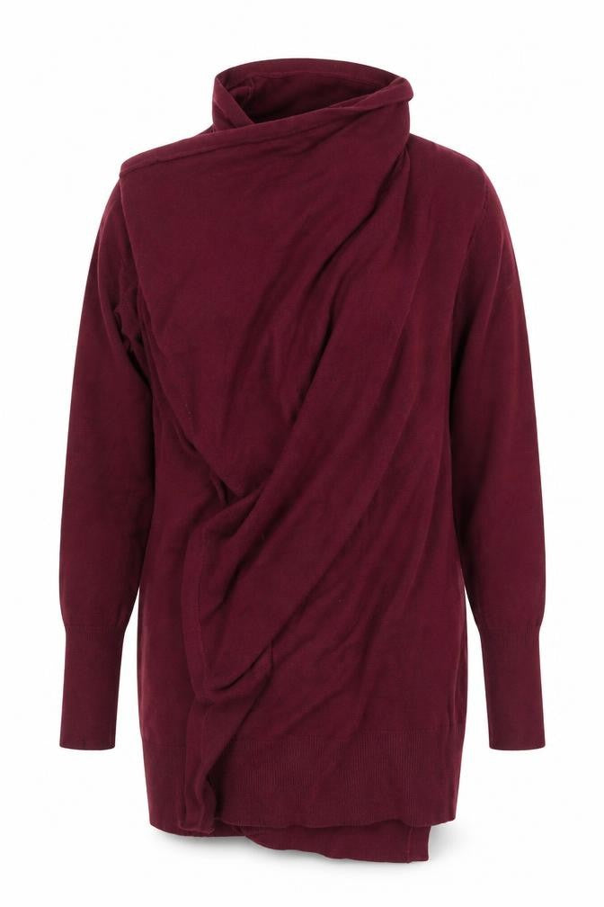 Obsessions Women's Red Roll Neck Knit Jumper One Size