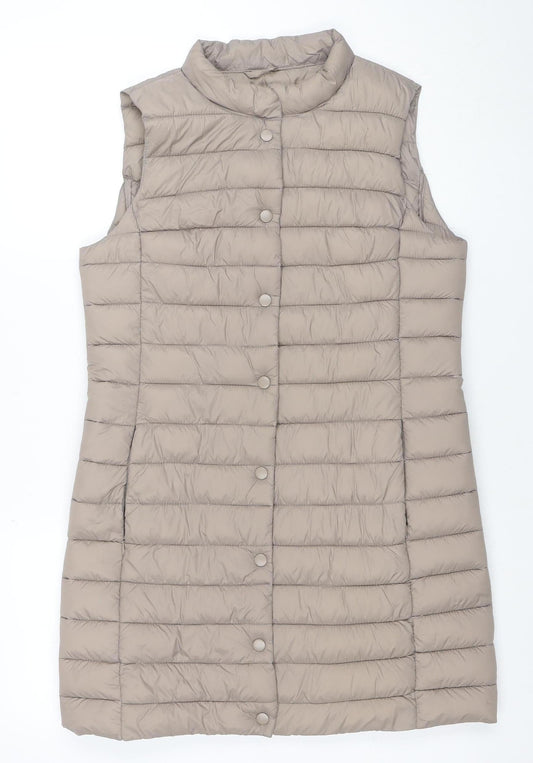 Dunnes Stores Women’s Beige Quilted Puffer Waistcoat S