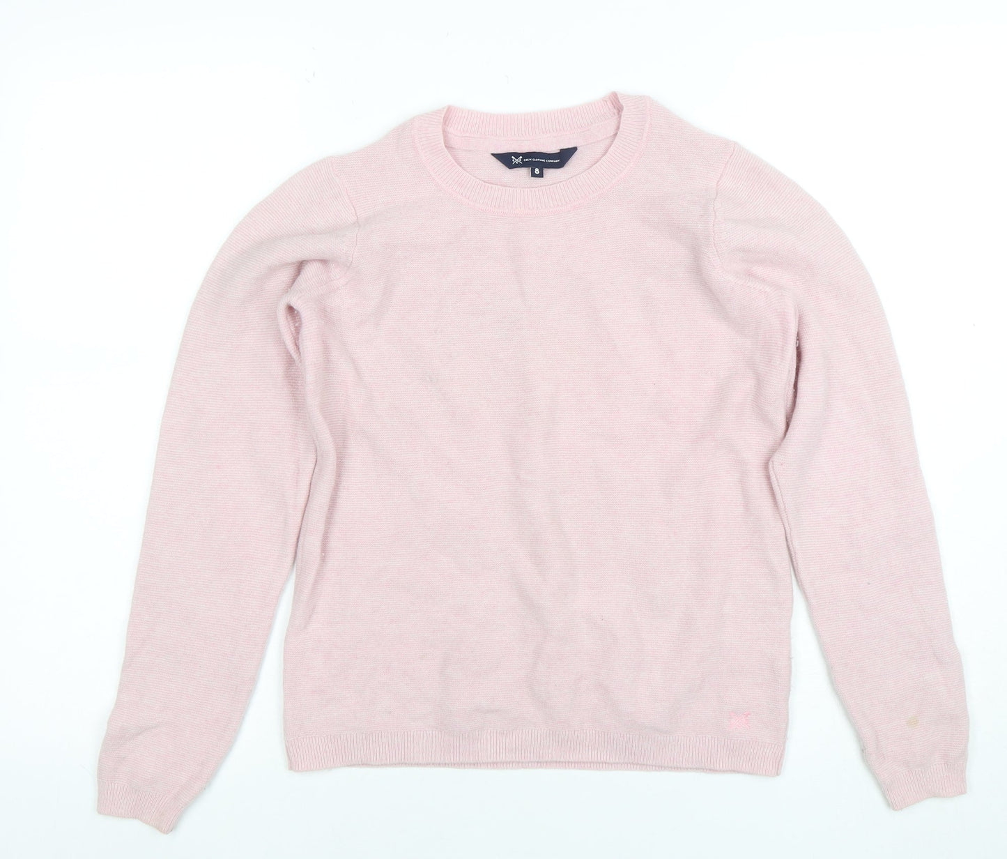 Crew Clothing Company Women's Pink Merino Wool Jumper Size 8