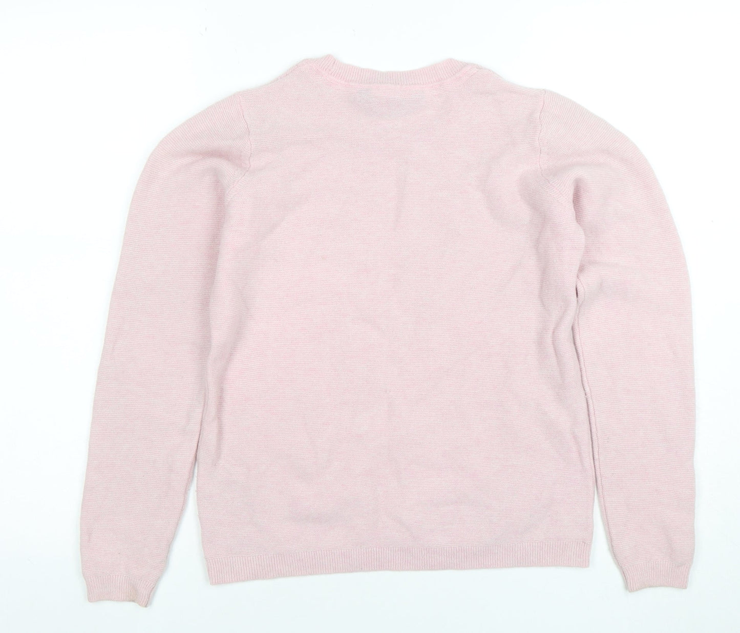 Crew Clothing Company Women's Pink Merino Wool Jumper Size 8