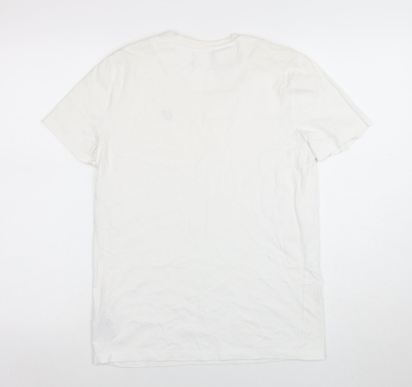 Lyle & Scott Boys White Cotton Logo T-Shirt 14-15 Years Short Sleeve