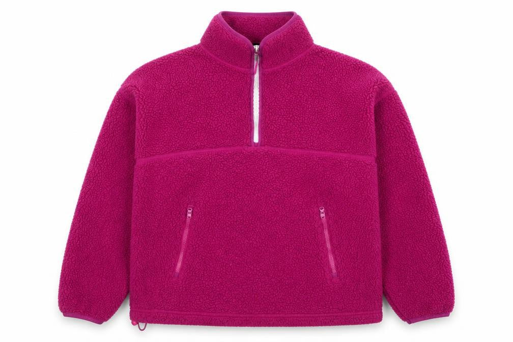 Dunnes Women’s Pink Fleece 1/4 Zip Sweatshirt Size M Polyester