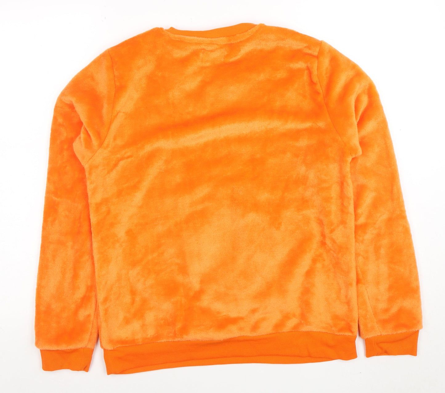 Savida Women’s Orange Llama Embellished Pullover Sweatshirt Size 12