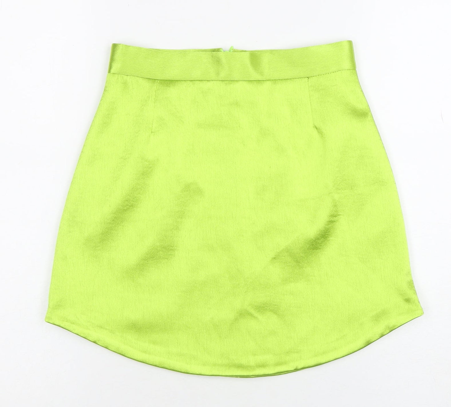 River Island Women’s Green Satin Mini Skirt Set UK 6