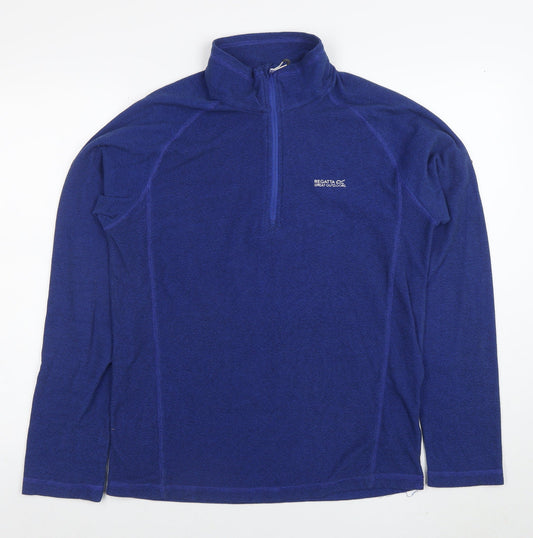 Regatta Great Outdoors Men's Blue 1/2 Zip Fleece Sweatshirt Size M