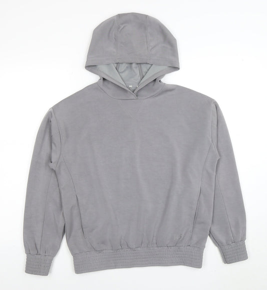 Dunnes Stores Womens Grey Pullover Hoodie Small Cotton Blend