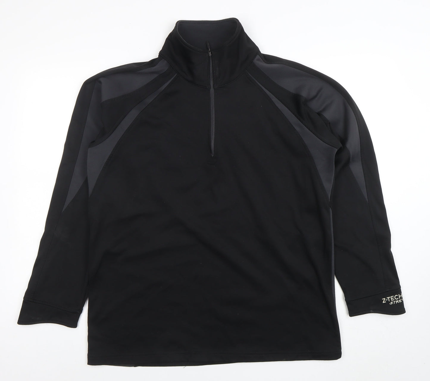 Spiro Men's Black Small 1/4 Zip Performance Sweatshirt