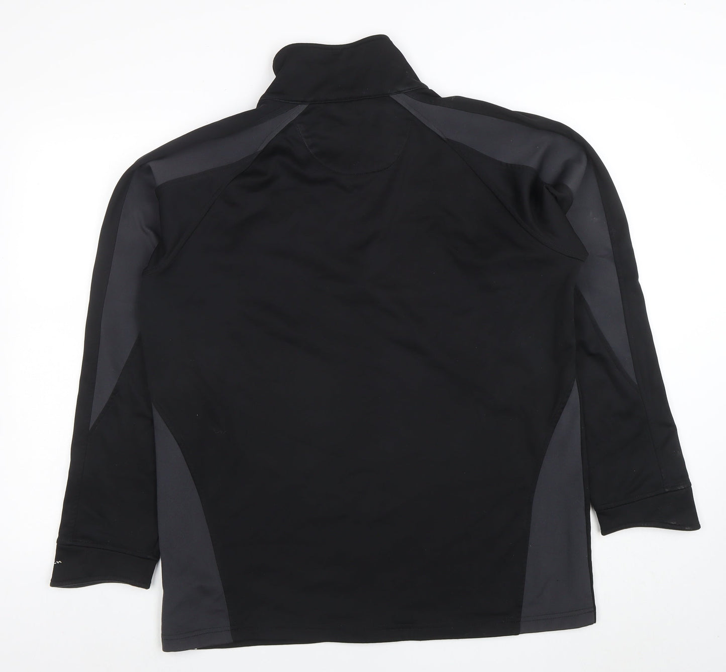 Spiro Men's Black Small 1/4 Zip Performance Sweatshirt