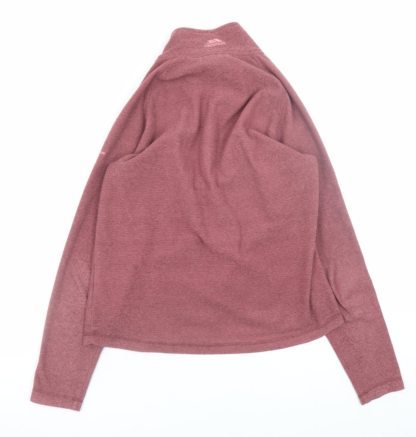Trespass Women's Pink 1/2 Zip Pullover Sweatshirt UK 12 M