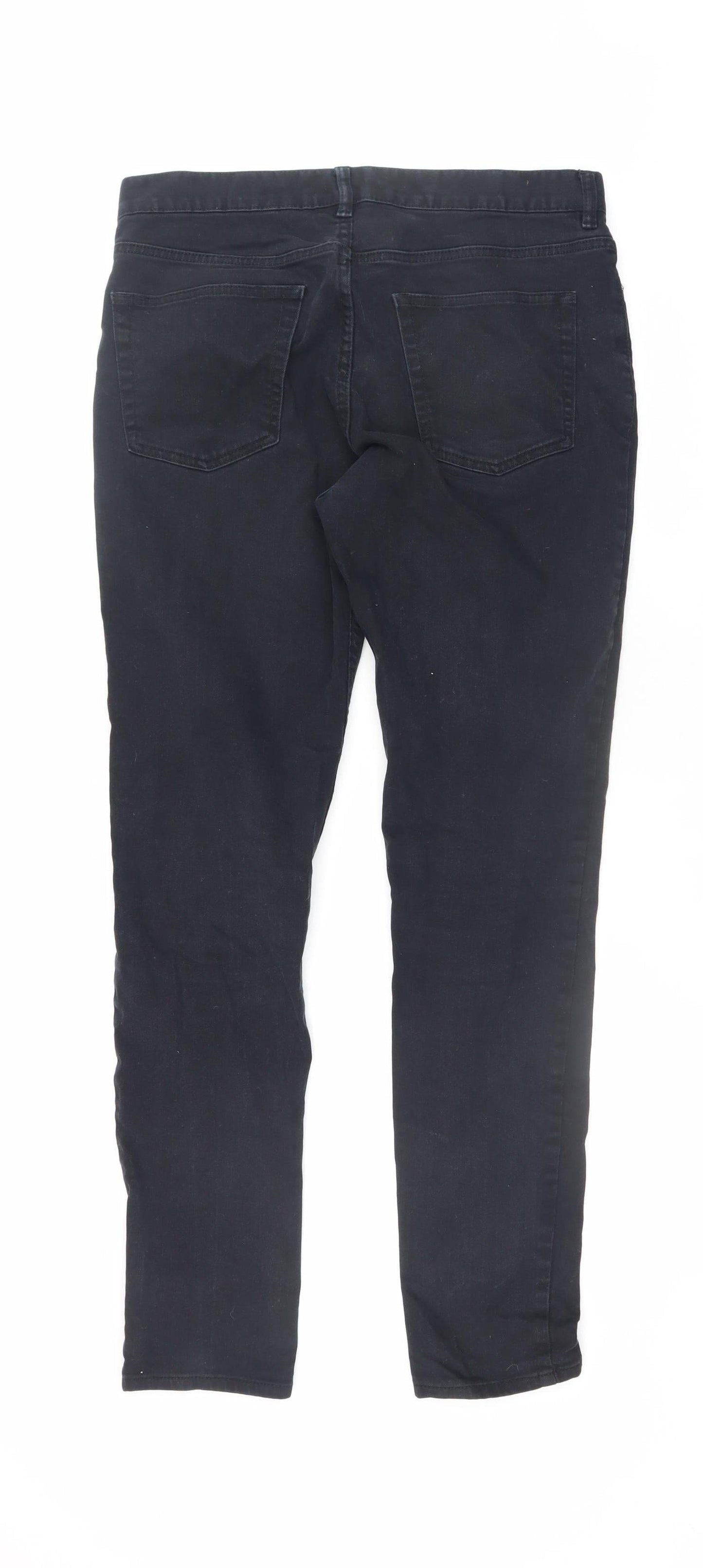 H&M Men's Black Slim Fit Skinny Jeans 32W Denim