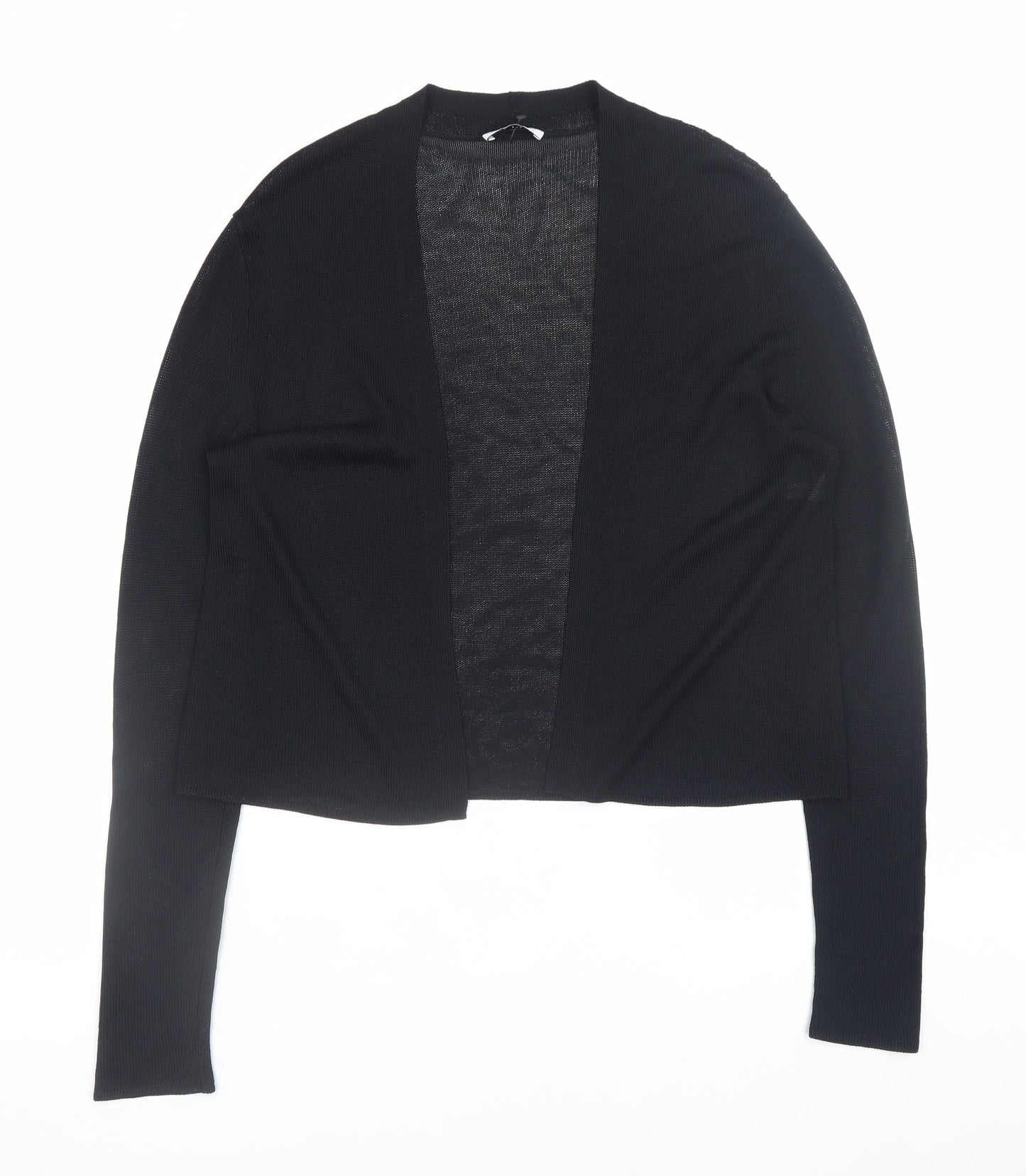 Nicole Farhi Women's Black Knit Open Cardigan M