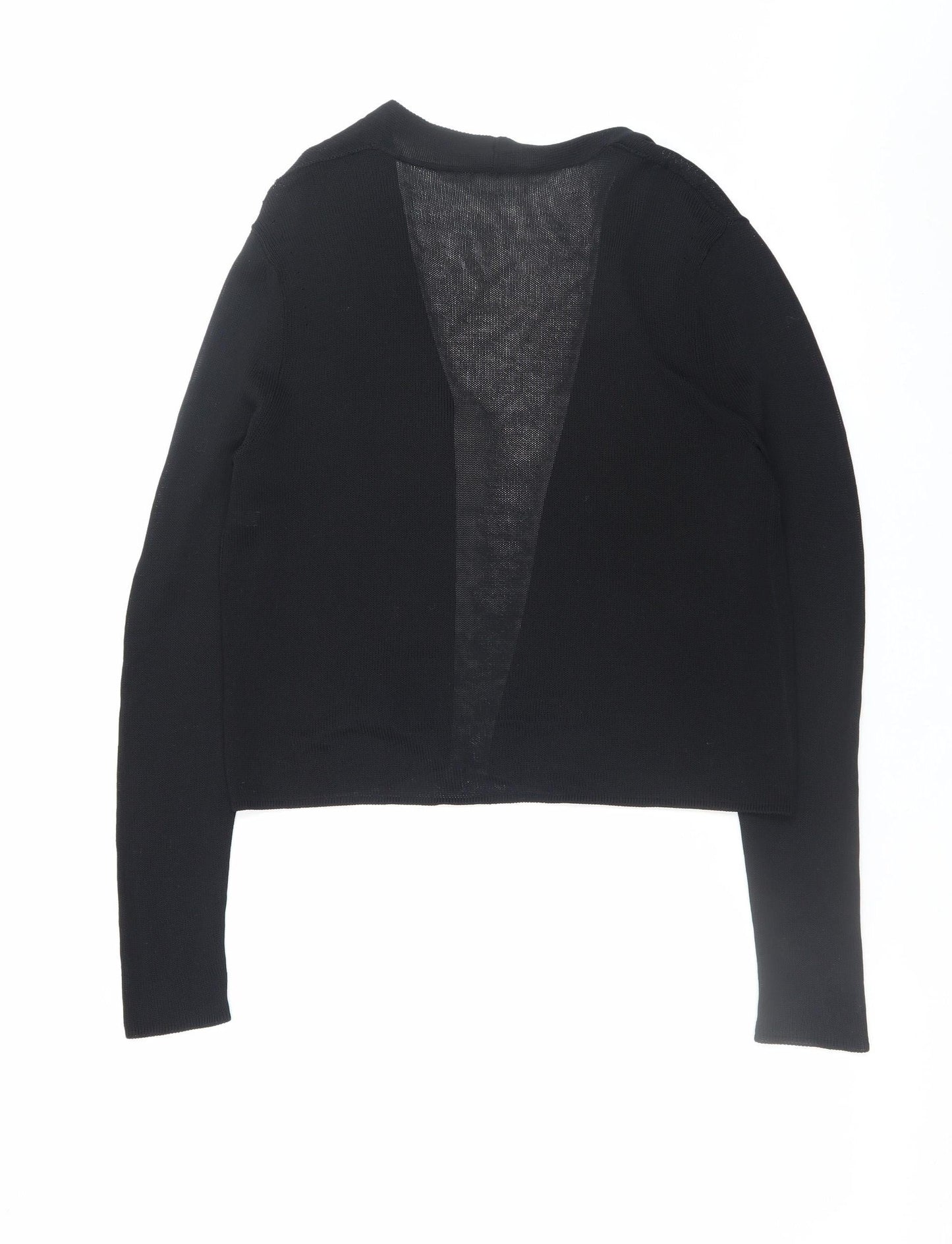 Nicole Farhi Women's Black Knit Open Cardigan M