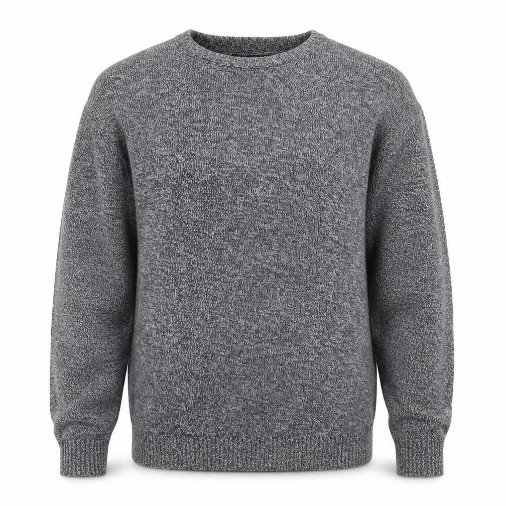 Woolovers Men's Grey Cotton Crew Neck Jumper XL
