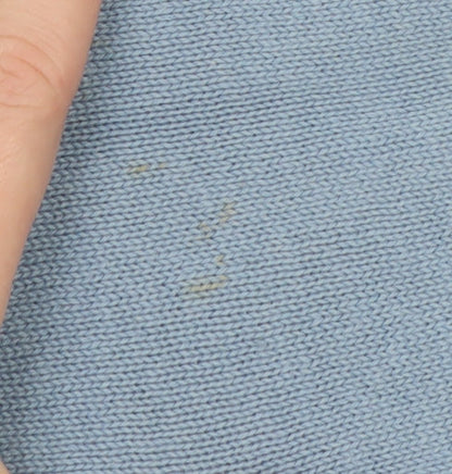 Gap Men's Blue Cotton V-Neck Pullover Jumper Size L