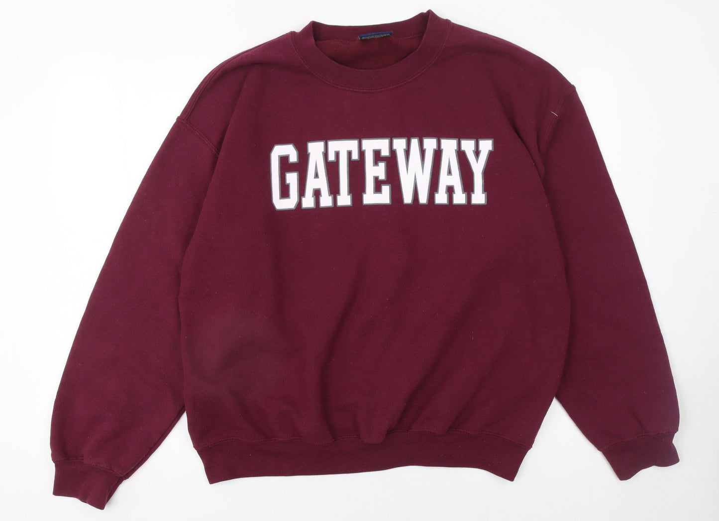 MV Sport Women's Burgundy Gateway Sweatshirt L Cotton Blend