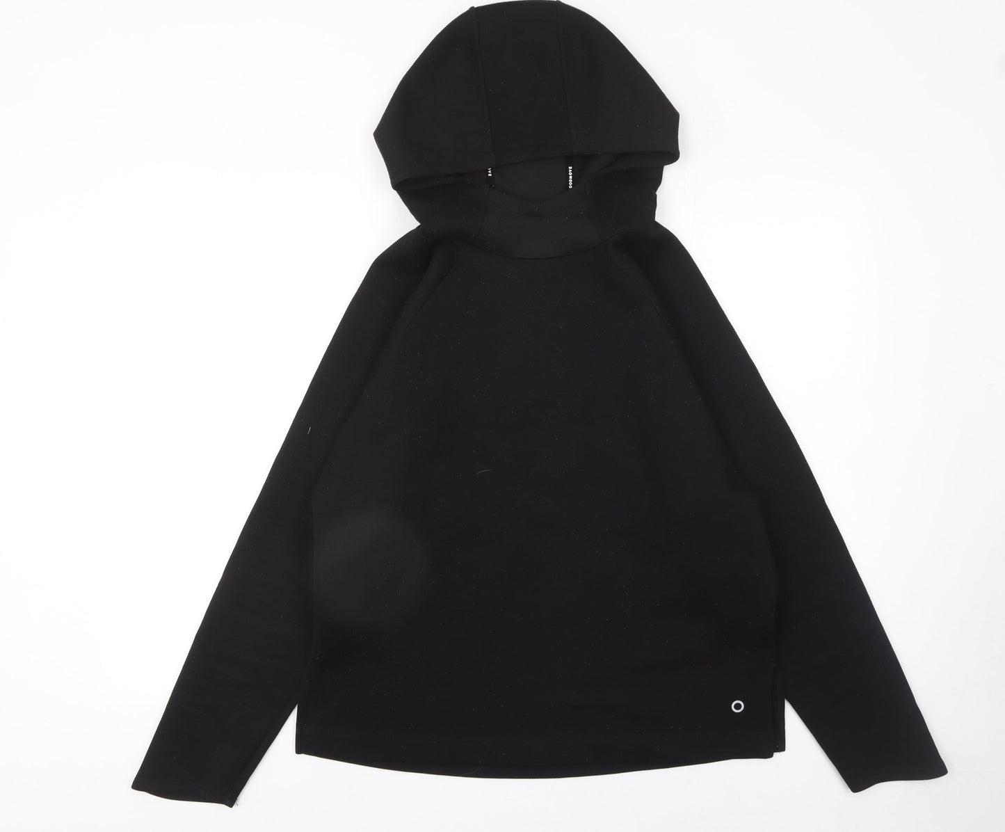 Marks and Spencer Womens Black Size 12 Pullover Hoodie Sweatshirt