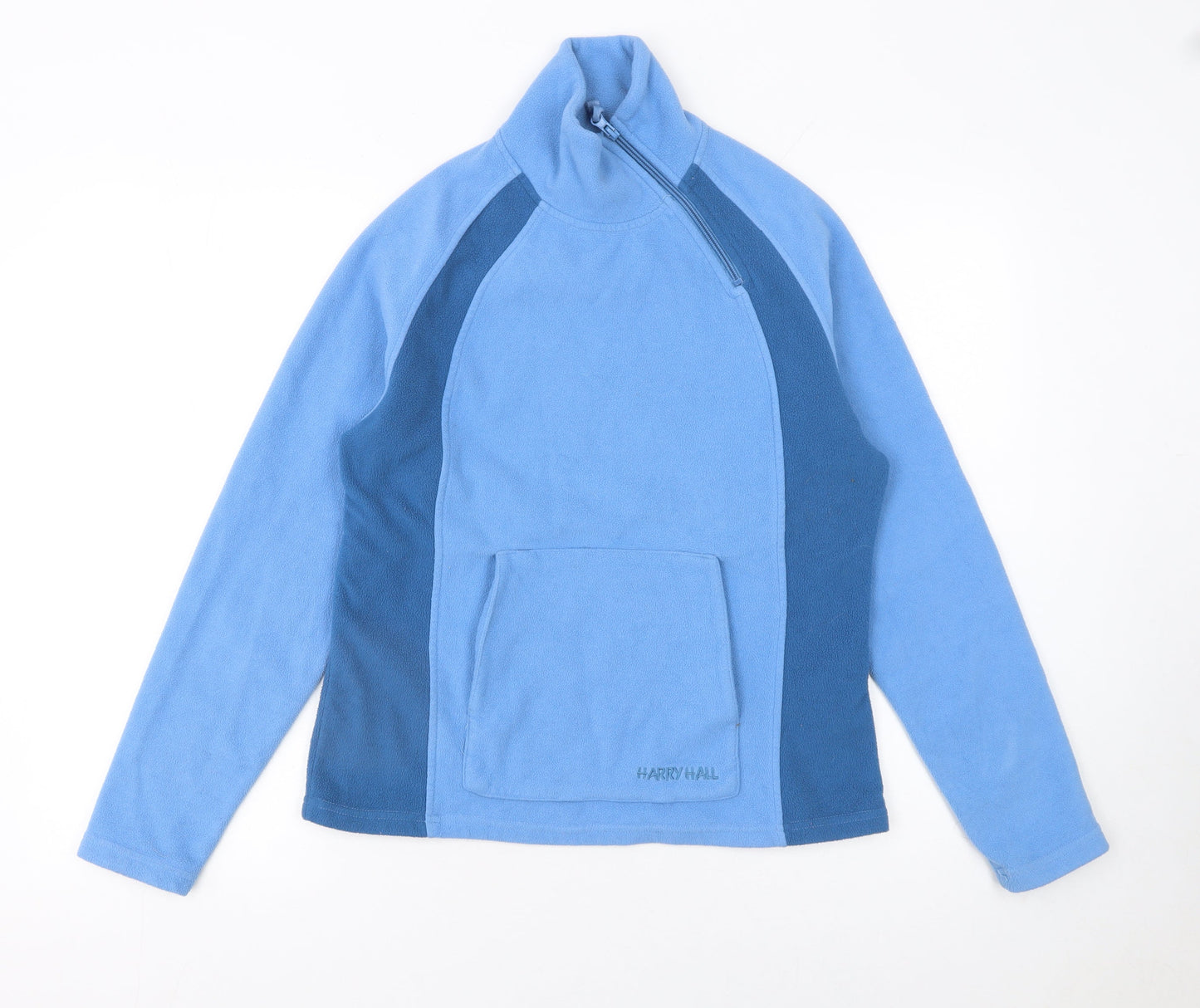 Harry Hall Men's Blue Fleece 1/4 Zip Pullover Sweatshirt Size M