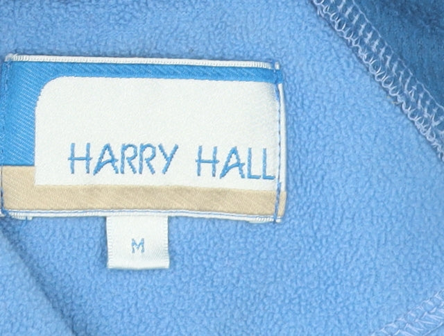 Harry Hall Men's Blue Fleece 1/4 Zip Pullover Sweatshirt Size M