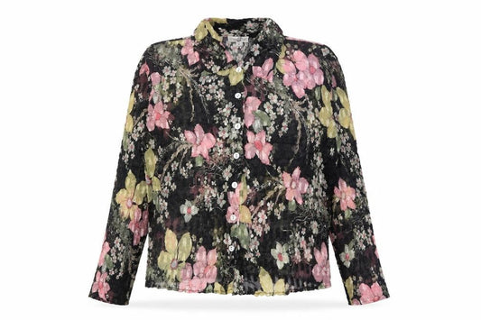 Phase Eight Women's Multicoloured Floral Button-Up Blouse Size M