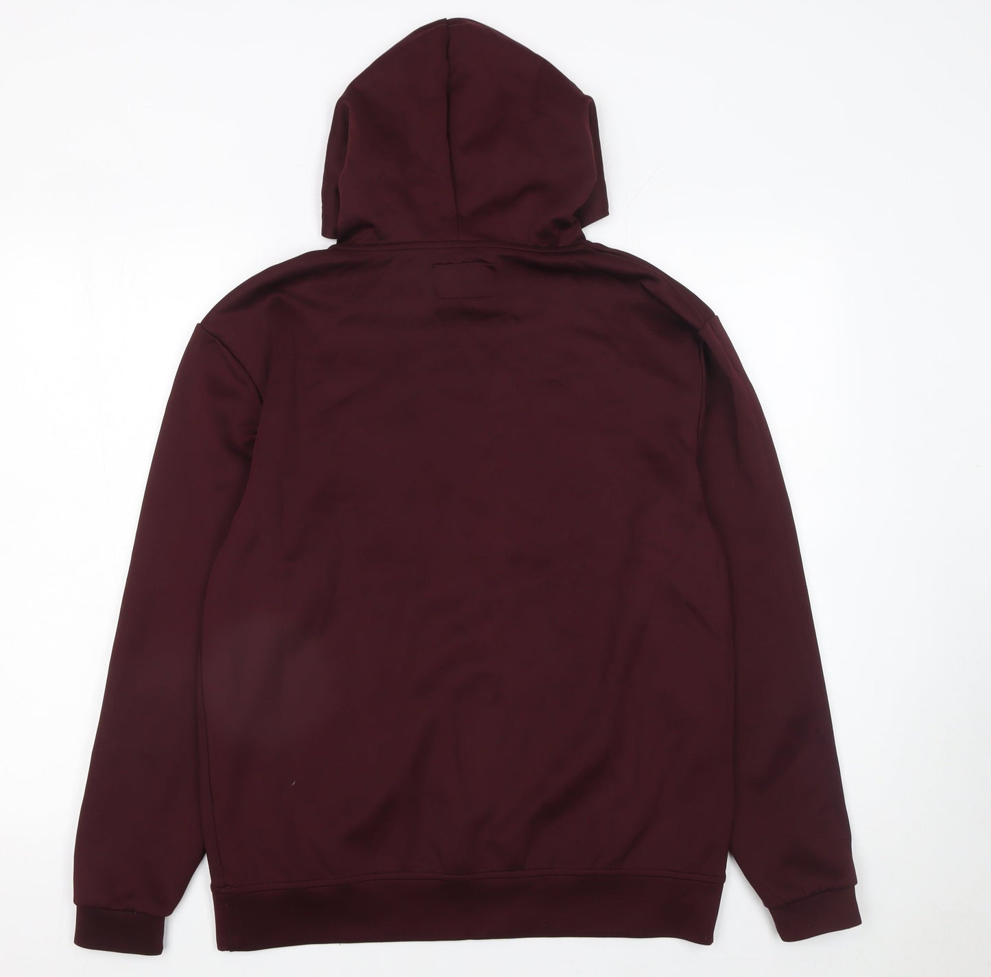 SikSilk Men's Brown Pullover Hoodie Size S Slim Fit Logo Sweatshirt