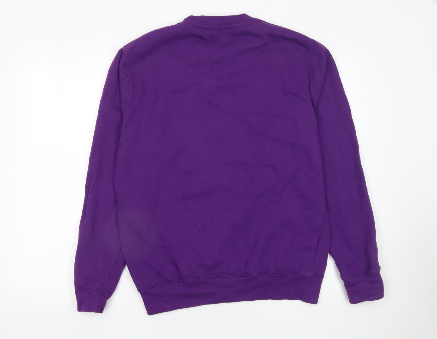 Ted & Stitch Women's Purple Cotton Blend Pullover Sweatshirt - Size M