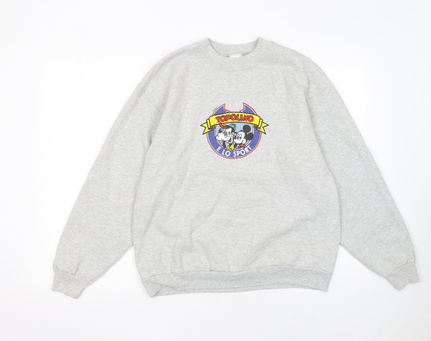 Fruit of the Loom Women’s Grey Topolino Disney Sweatshirt Medium