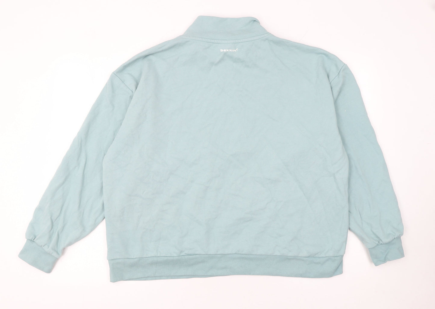 Bekkin Men's Blue 2XL Half Zip Sweatshirt Long Sleeve Regular Fit