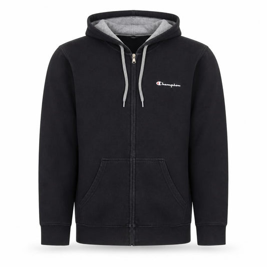 Champion Men’s Black Full Zip Hoodie Size M Fleece Sweatshirt