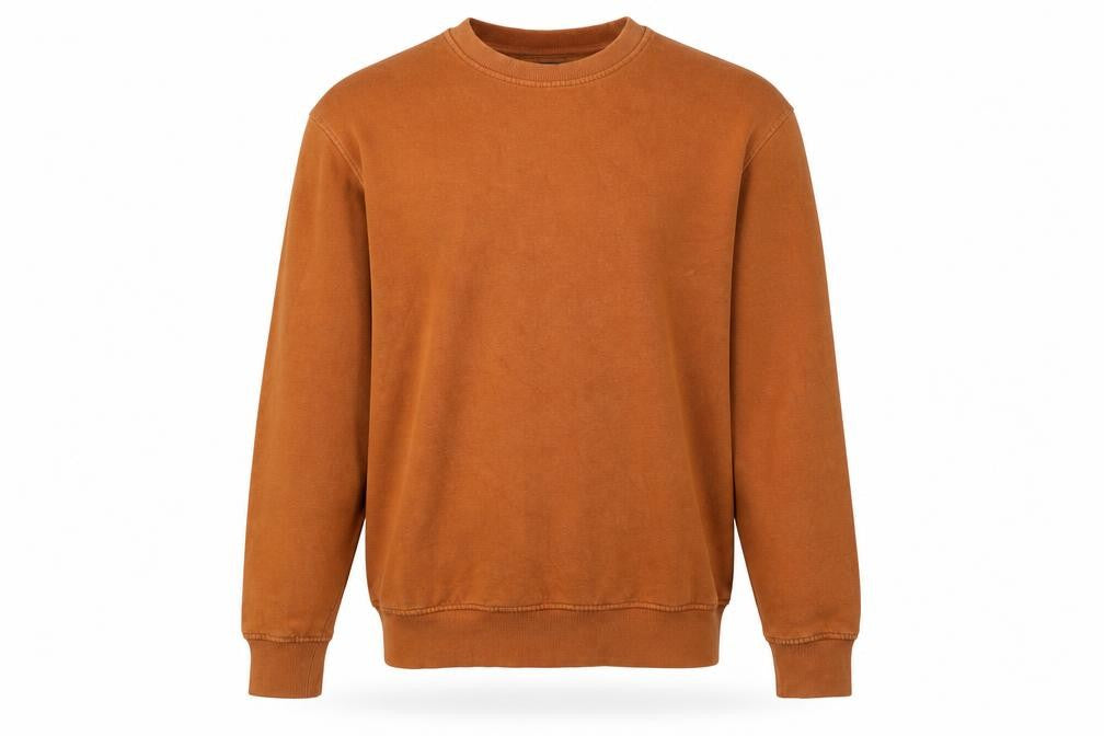 New Look Men’s Brown M Pullover Sweatshirt Regular Fit Fleece