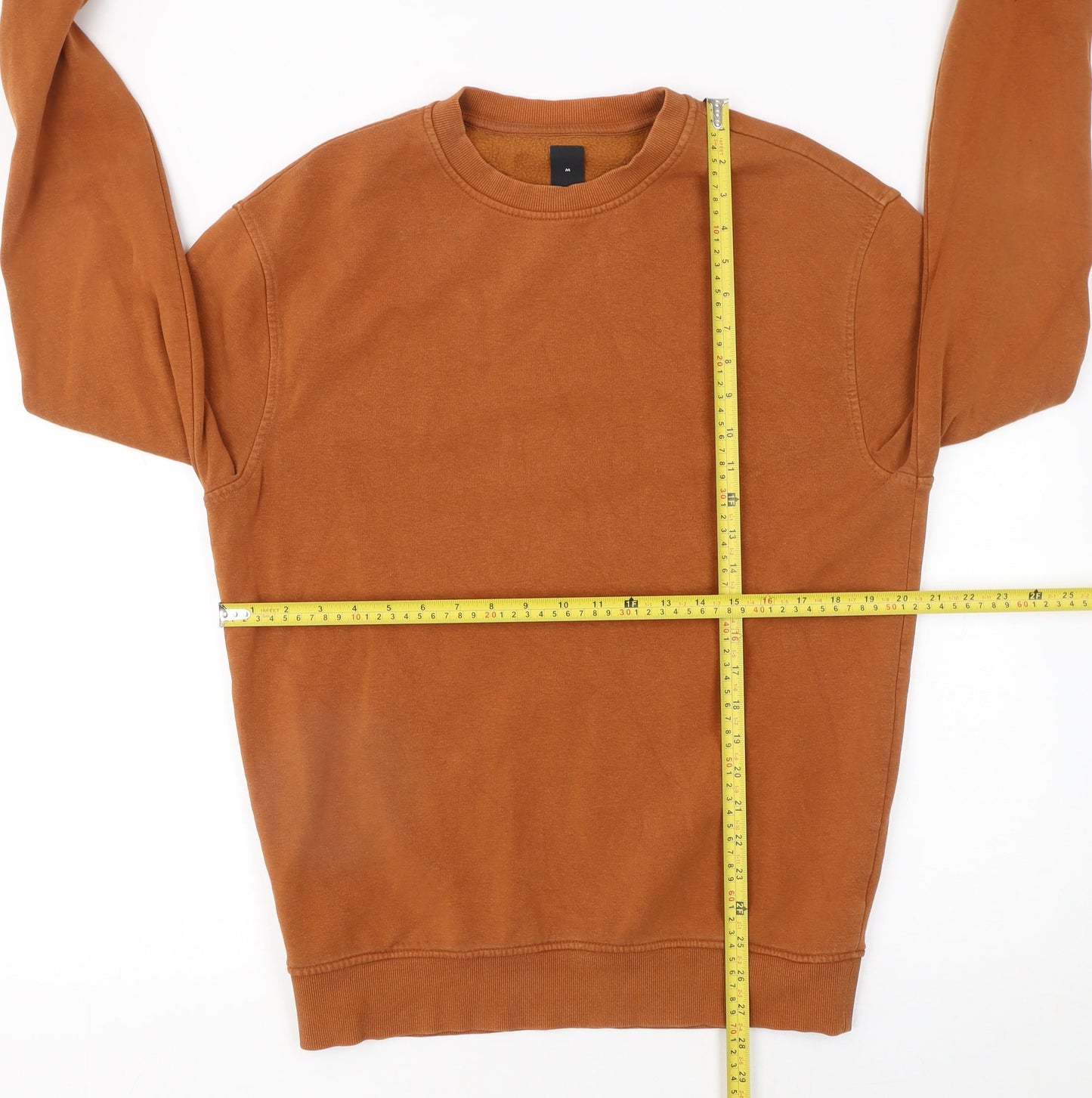 New Look Men’s Brown M Pullover Sweatshirt Regular Fit Fleece