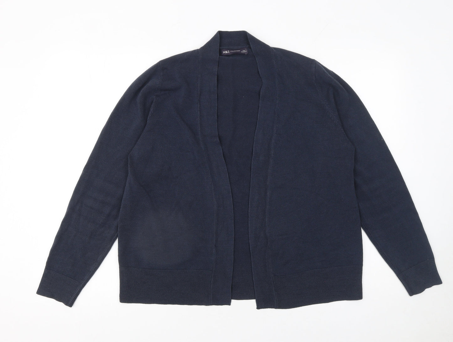 Marks and Spencer Women’s Blue Acrylic Knit Long Sleeve Cardigan L